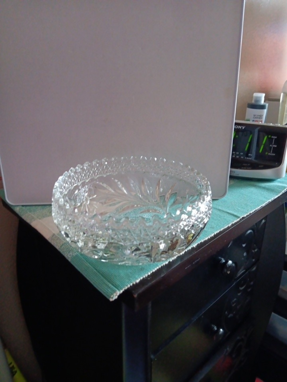 Crystal Cut Glass Decorative Bowl - Clear